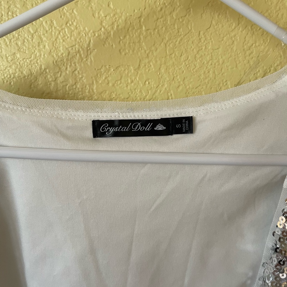 Crystal Doll Silver Sequin Jacket - image 3